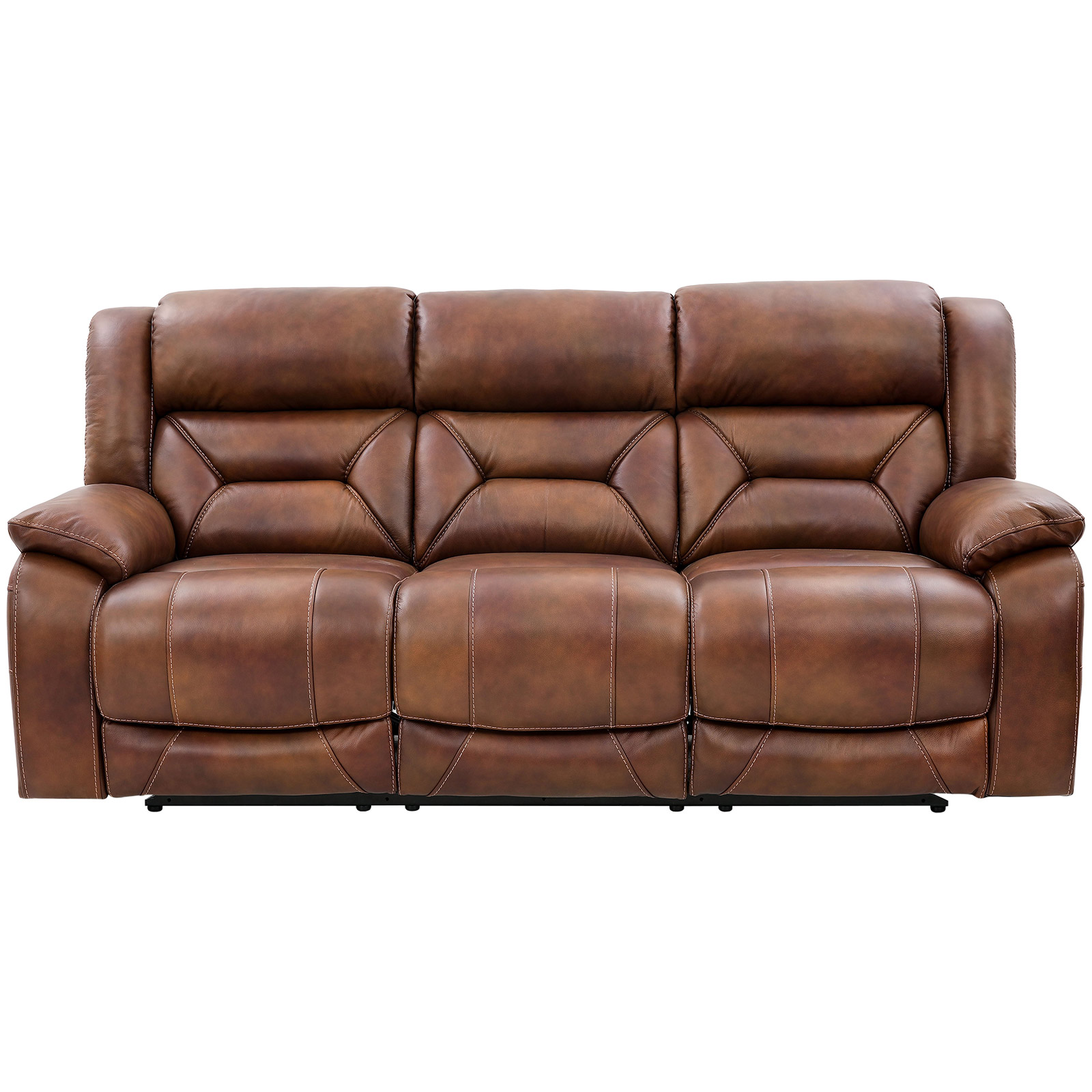 Cheers Roswell Brown Leather Power Reclining Sofa