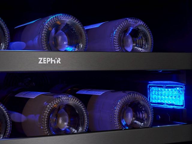Zephyr Presrv™ 24" Black Stainless Steel Wine Cooler 7