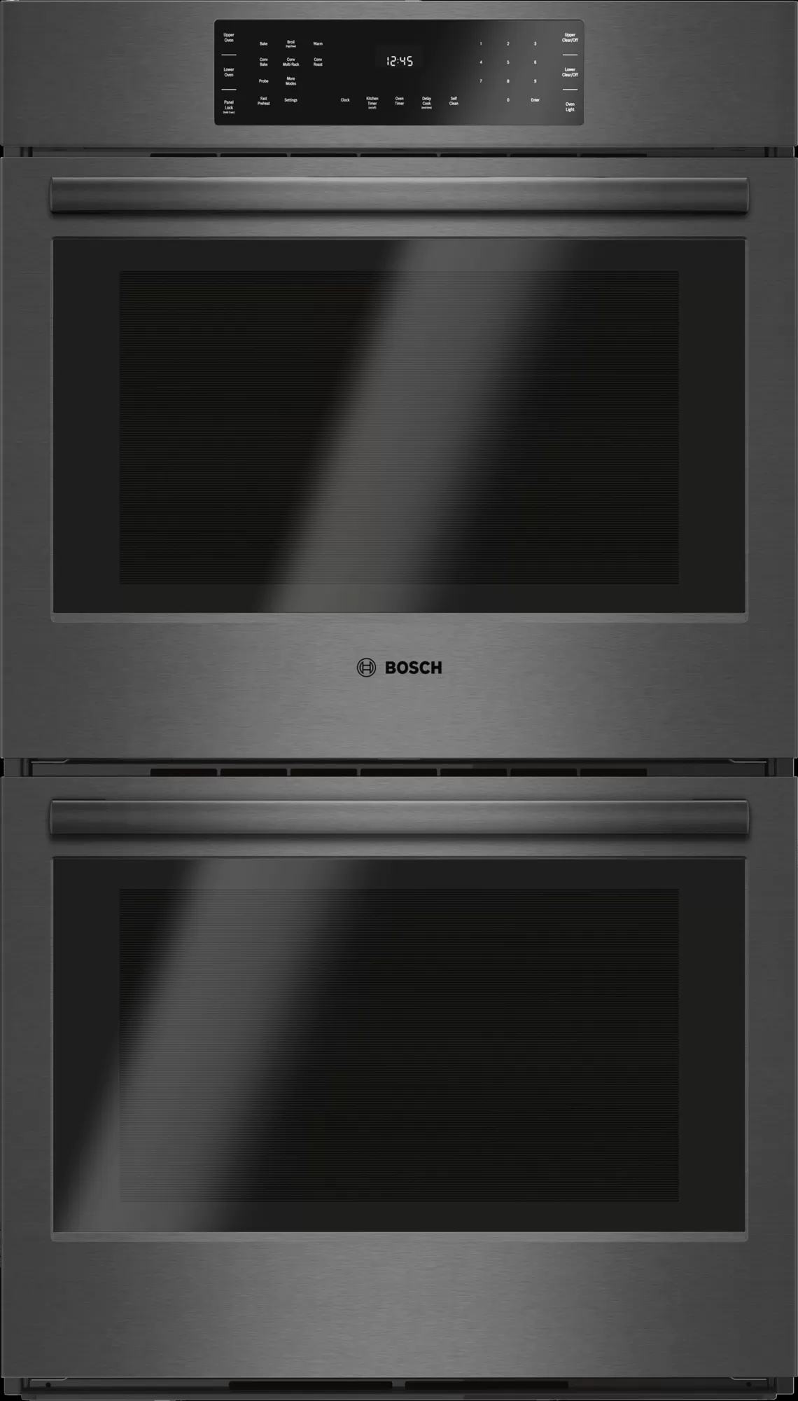Bosch 800 Series 30" Black Stainless Steel Built In Electric Double Oven-HBL8642UC