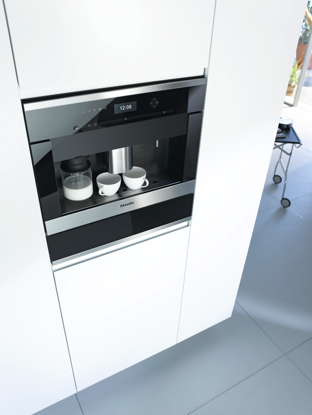 CVA7370CLEANTOUCHSTEEL, Miele, CVA 7370 - Built-in coffee machine In a  perfectly combinable design with patented CupSensor for perfect coffee.