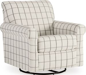 Benchcraft® Charcoal Davinca Swivel Glider Accent Chair