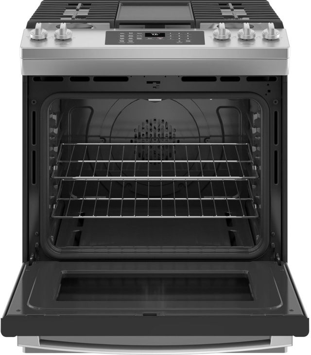 GE® 30" Stainless Steel Slide In Convection Gas Range 5