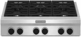 KitchenAid® 36" Stainless Steel Commercial-Style Gas Rangetop