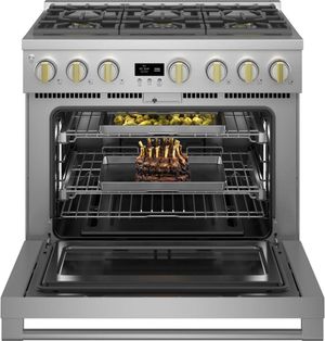 Monogram Statement Collection 36" Stainless Steel Pro Style Natural Gas Range