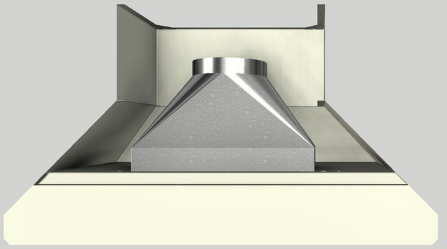Vent-A-Hood® 60" Biscuit Wall Hood 2