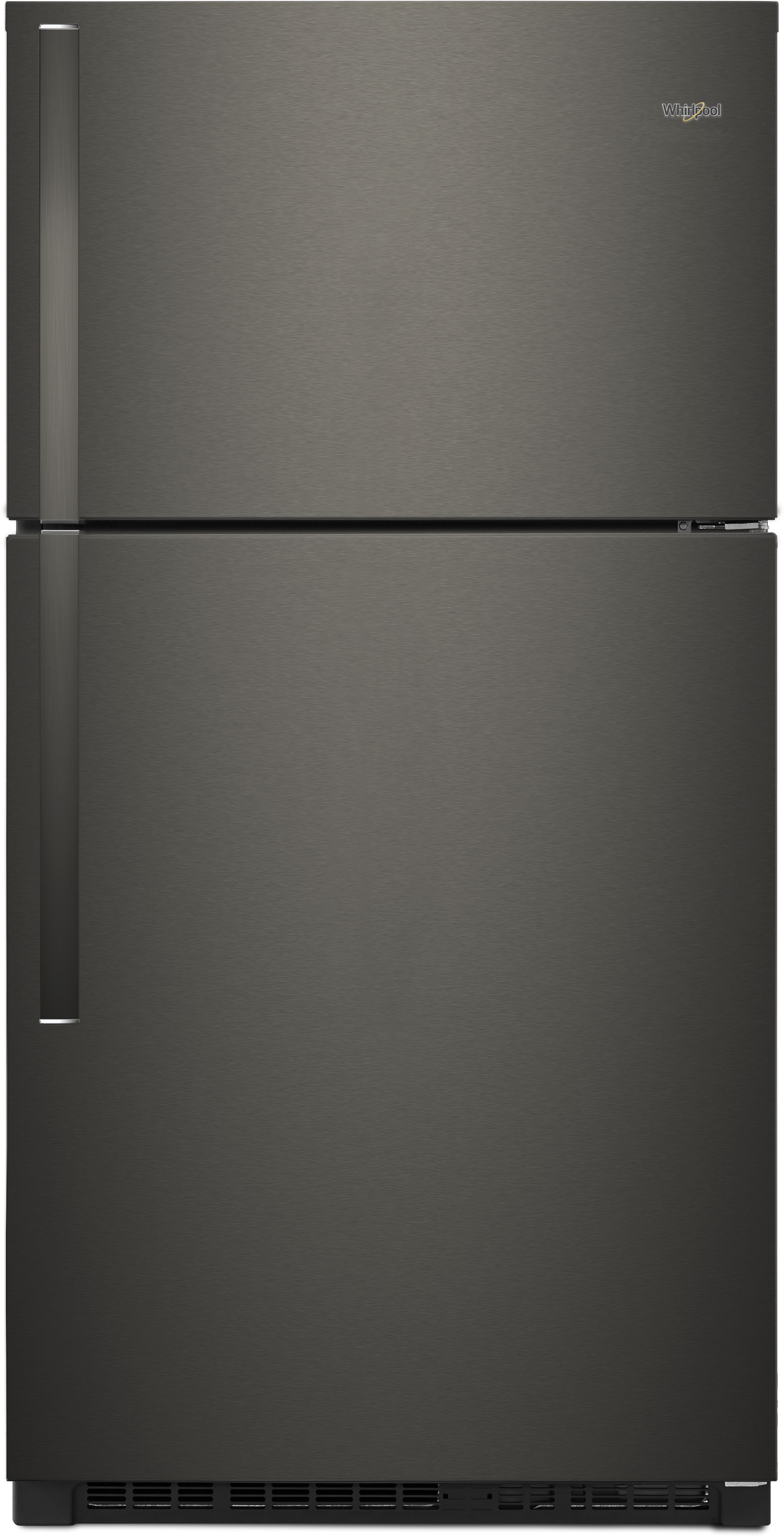 Whirlpool® 21.3 Cu. Ft. Black Stainless Top Freezer Refrigerator