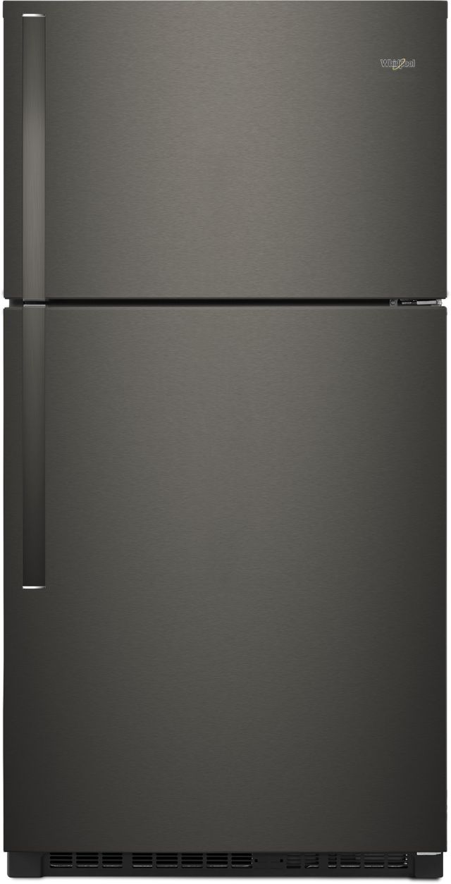 Whirlpool® 33 in. 21.3 Cu. Ft. Black Stainless Top Freezer Refrigerator-0