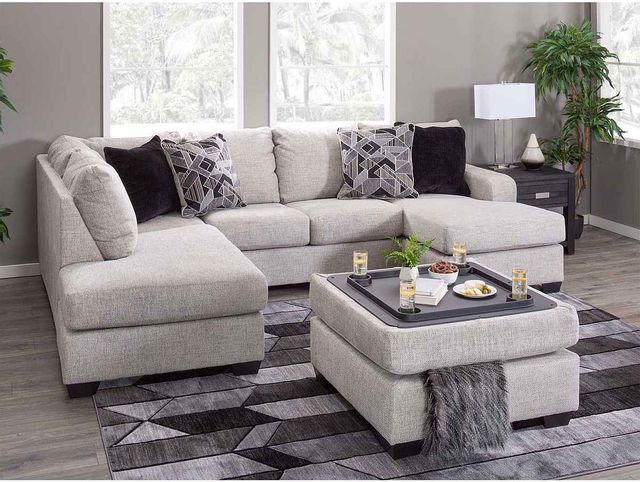 Benchcraft® Megginson Storm 2-Piece Sectional with Chaise 1