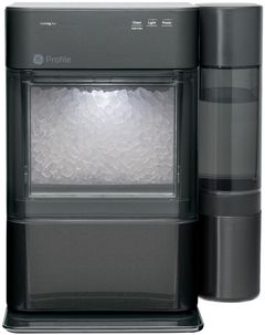 GE® Opal™ 13" 38 lb. Black Stainless Steel 2.0 Nugget Ice Maker