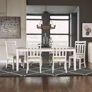 Liberty Furniture Summerville 7-Piece Gray/White Dining Set