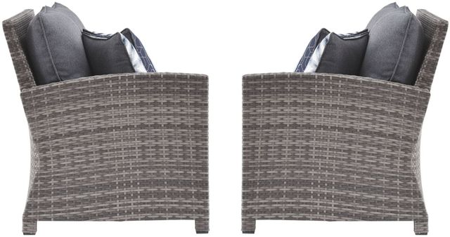 Signature Design by Ashley® Salem Beach Gray Right and Left Arm Facing Cushioned Loveseats-1