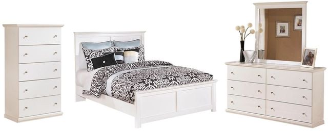 Signature Design by Ashley® Bostwick Shoals 4-Piece White Queen Panel Bed Set
