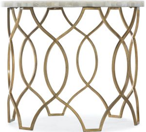 Hooker® Furniture Melange Corrina Gold/White Lamp Table