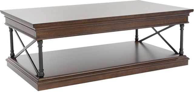 Liberty Tribeca Cordovian Brown Cocktail Table-0