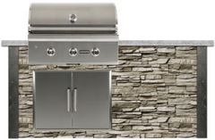 Coyote Outdoor Living 6' Stone Gray Grill Island-RTAC-G6-SG
