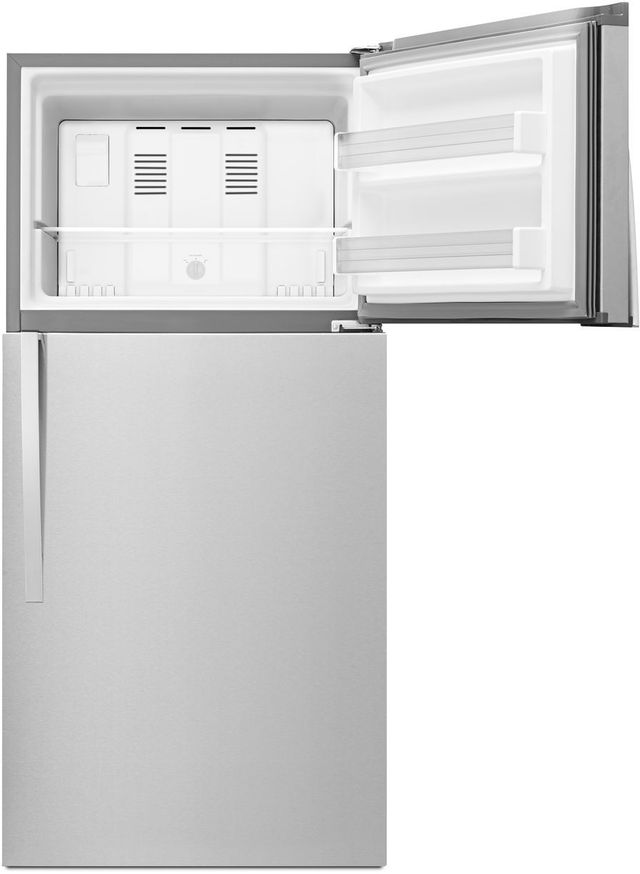 Whirlpool® 30 in. 19.2 Cu. Ft. Monochromatic Stainless Steel Top Freezer Refrigerator-3