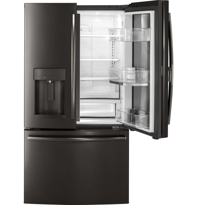 GE® 27.8 Cu. Ft. French Door Refrigerator-Black Stainless Steel 3