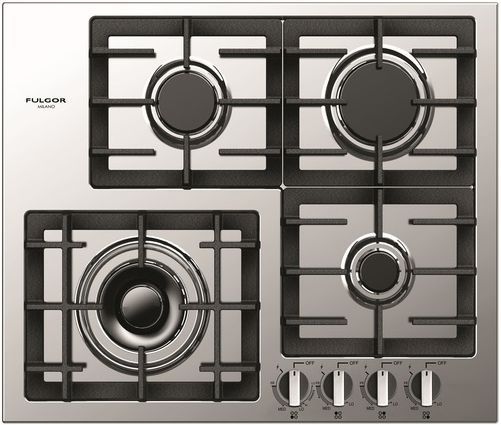 Fulgor Milano® 400 Series 24" Stainless Steel Gas Cooktop-0