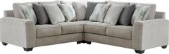 Benchcraft® Ardsley 3-Piece Pewter Loveseat Sectional
