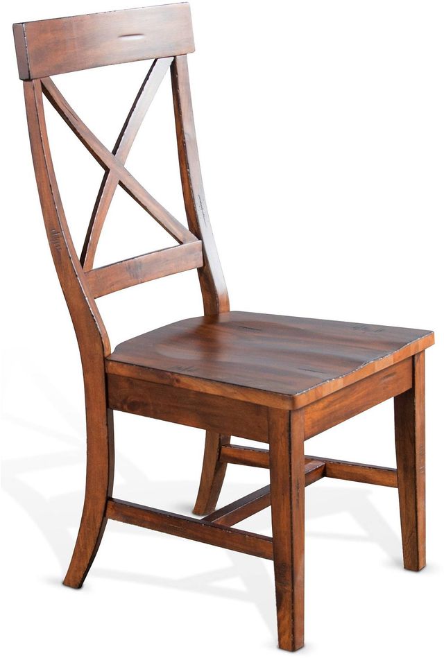Sunny Designs Tuscany Vintage Mocha Crossback Chair