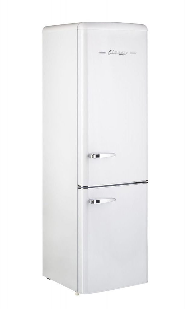 Unique® Appliances Classic Retro 9.0 Cu. Ft. Marshmallow White Counter Depth Freestanding Bottom Freezer Refrigerator 5