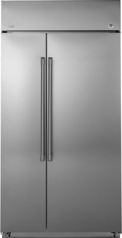 Café™ 25.2 Cu. Ft. Stainless Steel Built In Side-By-Side Refrigerator