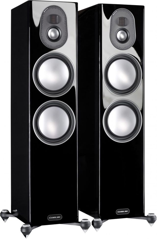 Monitor Audio Gold 300 Pair of Gloss Black Floorstanding Speakers