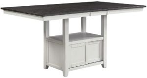 Crown Mark Buford Grey Counter Height Dining Table with Chalk Base