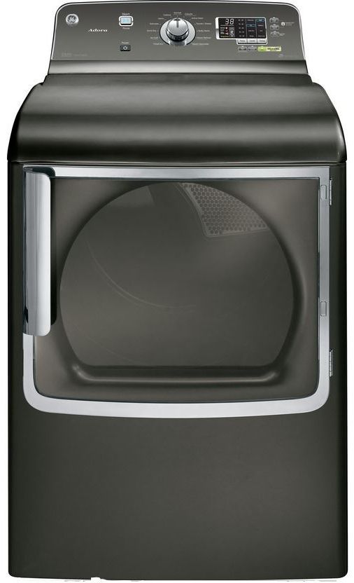 GE® Front Load Electric Dryer-Metallic Carbon