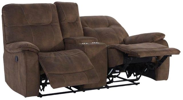 Parker House® Copper Shadow Brown Manual Console Loveseat 4