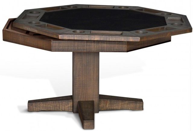 Sunny Designs Tobacco Leaf Game and Dining Table