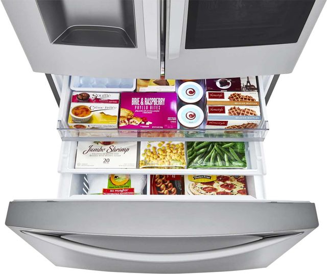 LG 23.5 Cu. Ft. PrintProof™ Stainless Steel Counter Depth French Door Refrigerator 6