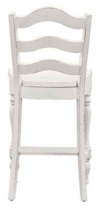 Liberty Magnolia Manor Antique White Ladder Back Counter Chair-2