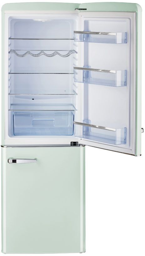 Unique® Appliances Classic Retro 7.0 Cu. Ft. Summer Mint Green Counter Depth Freestanding Bottom Freezer Refrigerator 1