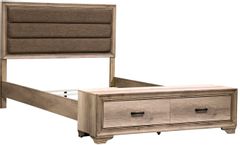 Liberty Furniture Sun Valley Sandstone Upholstered Queen Storage Bed
