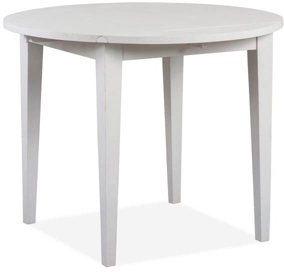 Magnussen Home® Heron Cove Chalk White Drop Leaf Dining Table 0
