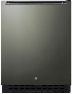 Summit® 3.1 Cu. Ft. Black Stainless Steel Under The Counter Refrigerator 
