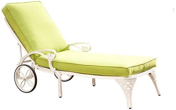 homestyles® Sanibel White Outdoor Chaise Lounge-0