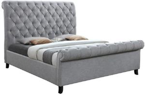 Crown Mark Kate Gray Queen Upholstered Bed