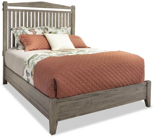 Durham Furniture The Distillery Heavily Distressed Queen Slat Bed