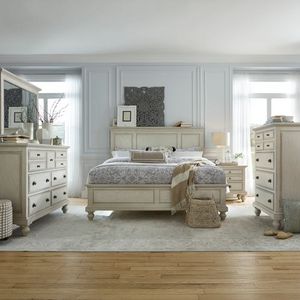 Liberty High Country 5-Piece Antique White Queen Panel Bedroom Set