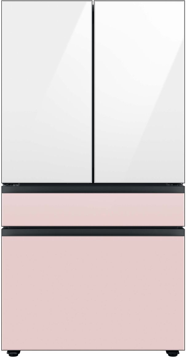 Samsung Bespoke 36" Pink Glass French Door Refrigerator Middle Panel 6