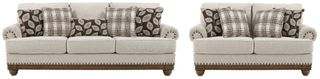 Signature Design by Ashley® Harleson 2-Piece Wheat Living Room Set