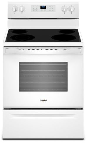 Whirlpool® 30" Black On Stainless Free Standing Electric Range 1