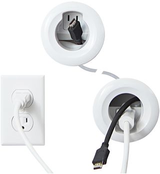 Sanus® White In-Wall Power and Cable Management Kit