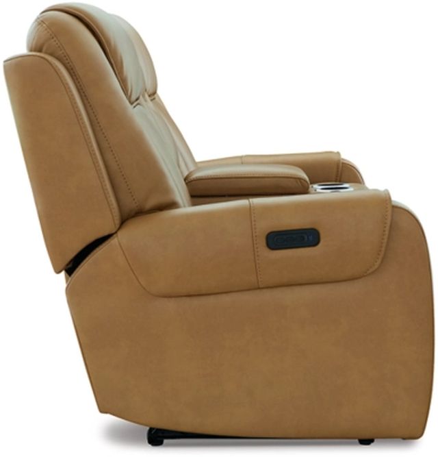 Signature Design by Ashley® Card Player Cappuccino Power Reclining Loveseat-2