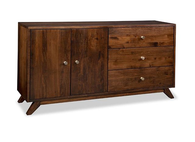 Handstone Tribeca Sideboard with 2/Wood Doors on Left & 3/Drawers on Right & 1/Wood Adjust Shelf