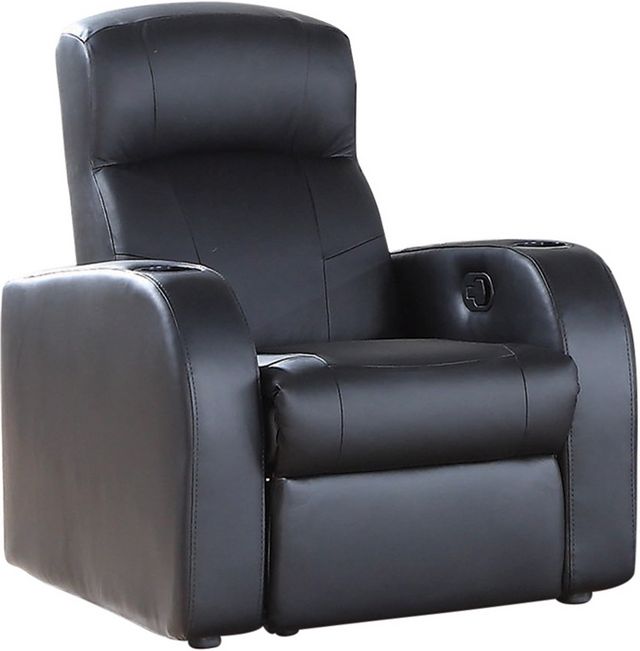 Coaster® Cyrus 7-Piece Black Home Theater Seating Set-1