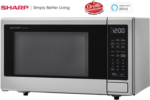 Sharp® 1.4 Cu. Ft. Stainless Steel Countertop Microwave-2