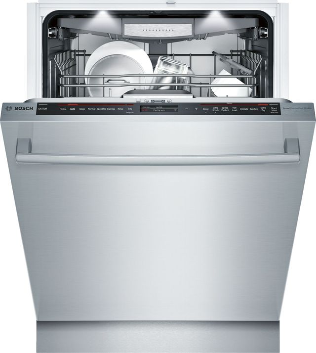 Bosch Benchmark® 23.56" Stainless Steel Built In Dishwasher-2